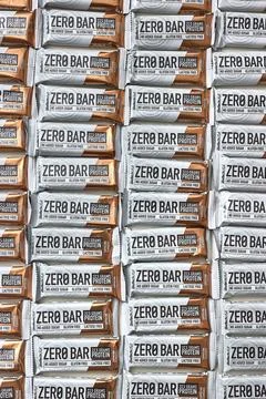 Protein bars Biotech Zero Bar large amounts Stock Photos
