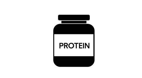 Protein Bottle Illustrazione stock