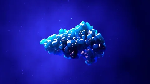 Protein or enzyme in motion Stock Footage