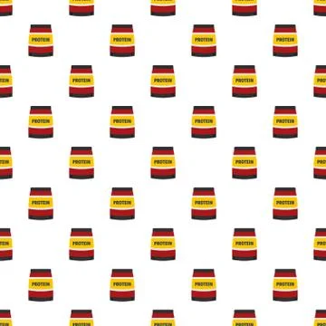 Protein package pattern seamless vector Stock Illustration