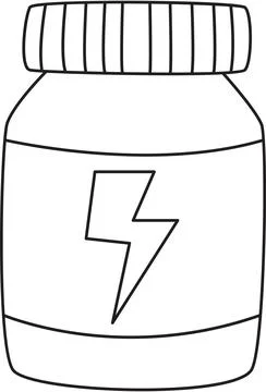 Protein Pills/Supplements Stock-Illustration