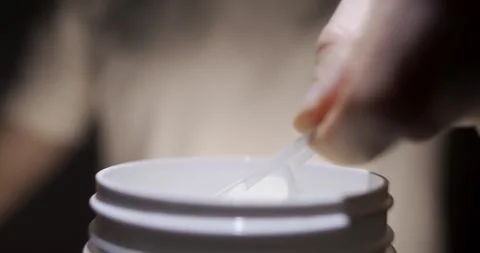 Protein powder Stock Footage 324535868