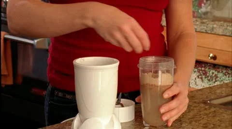 PROTEIN SHAKE_02 Stock Footage 10809221