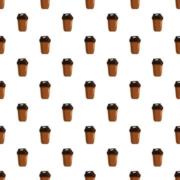Protein shaker bottle seamless pattern for fitness design イラスト素材