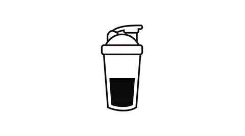 Protein Shaker Icon Illustrazione stock