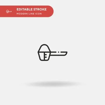 Protein Simple vector icon. Illustration symbol design template for web mobil Stock Illustration