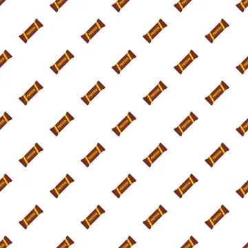 Protein Snack pattern seamless Stock Illustration
