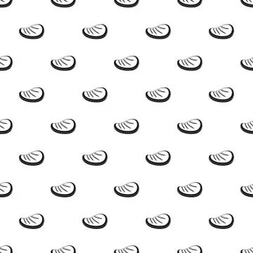 Protein steak pattern seamless Stock Illustration