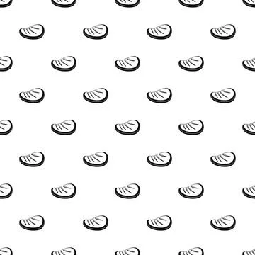Protein steak pattern seamless Stock Illustration