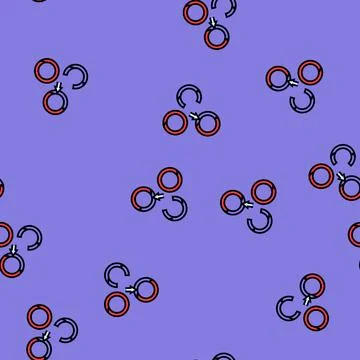 Protein synthesis cryptogenetics vector seamless pattern Stock Illustration