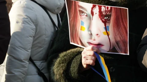 Protest action in Dnepropetrovsk Stock Footage 33065523
