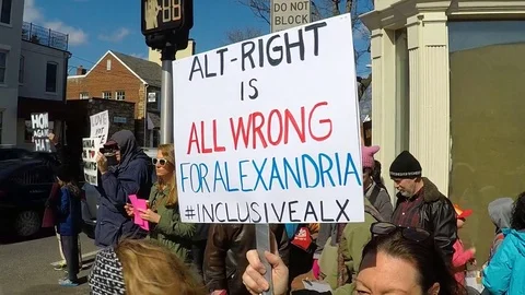Protest against the Alt-Right Stock-Footage 73231225