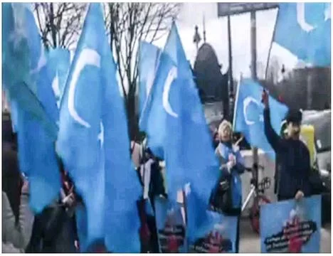 Protest against China Stock Photos