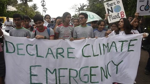 Protest against Climate Change Stock Footage 116741795