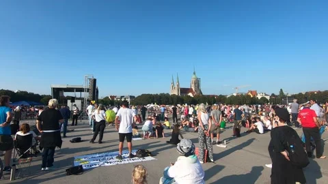 Protest against corona regulations in Munich, Germany - 12.09.2020 Stock Footage 139130953