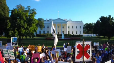 Protest against Dakota Access Pipeline  Stock Footage 67594557