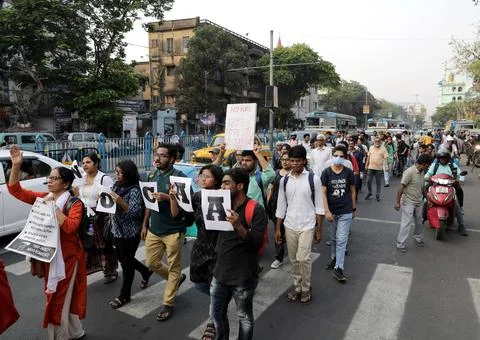 Protest against the implementation of the Citizenship Amendment Act 2019 in Indi Stock Photos