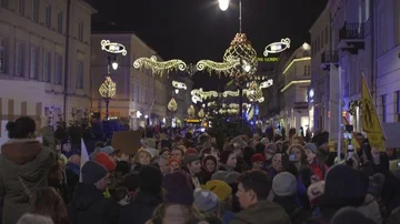 A protest against killing animals Stock Footage 86063216