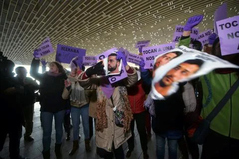 Protest against 'La Manada' in Cordoba, C?doba, Spain - 19 Nov 2019 Stock Photos