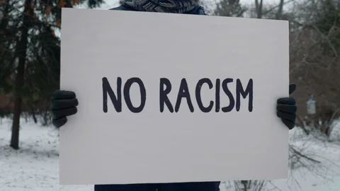 Protest Against Racism, Discriminated Groups, Democracy Stock Footage 129377121