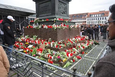 Protest against the racist terror attack in Hanau, Germany - 22 Feb 2020 Stock Photos