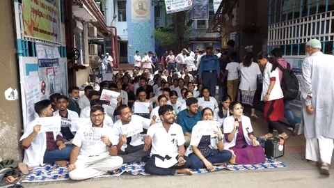 Protest against Rape incidence of  R .G .Kar medical college Stock Footage 282116224