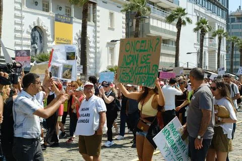 Protest Against Stray Dog Euthanasia Bill Stock Photos