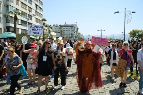 Protest Against Stray Dog Euthanasia Bill Stock Photos