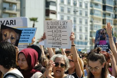 Protest Against Stray Dog Euthanasia Bill Stock Photos