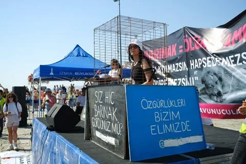 Protest Against Stray Dog Euthanasia Bill Stock Photos
