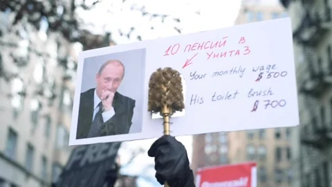 Protest for Alexey Navalny Stock Footage 147107313