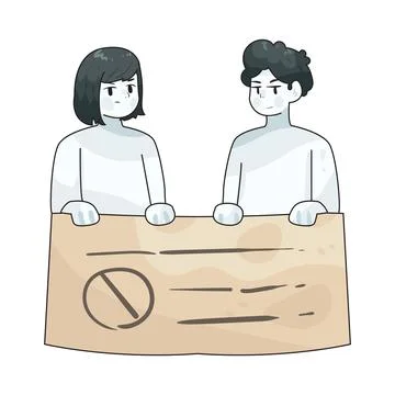 Protest Banner illustration Stock Illustration