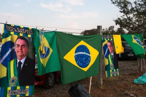 Protest in Brasilia Stock Photos