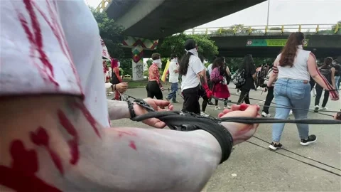 Protest Colombia Vidéo 157131680