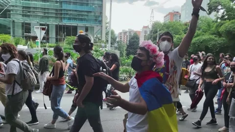 Protest Colombia Vidéo 157131727