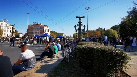 Protest Corruption Bulgaria 2019 Stock Footage 118669973