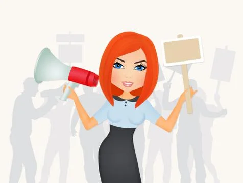 Protest demonstration Stock Illustration