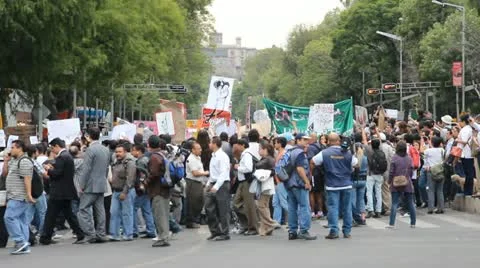 Protest Stock Footage 11095376