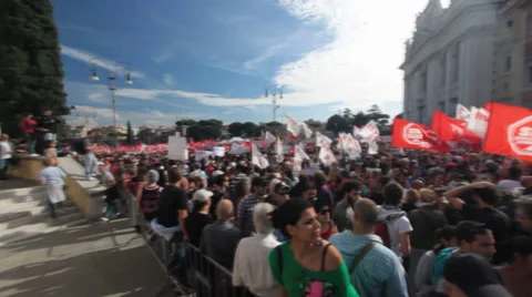 Protest Stock Footage 32149725