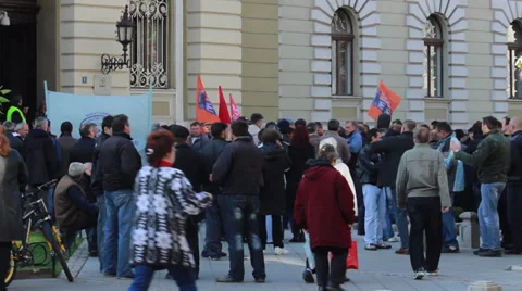 Protest Stock Footage 32722236