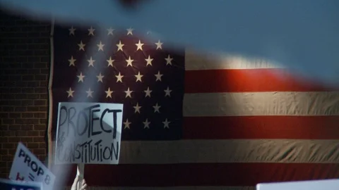 Protest Footage from No on Proposition 8 / No on Proposition Hate 2008 Stock Footage 109190784