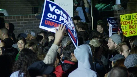 Protest Footage from No on Proposition 8 / No on Proposition Hate 2008 Stock Footage 109191237