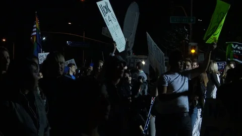 Protest Footage from No on Proposition 8 / No on Proposition Hate 2008 Video stock 109191462