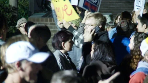 Protest Footage from No on Proposition 8 / No on Proposition Hate 2008 Stock Footage 109191524