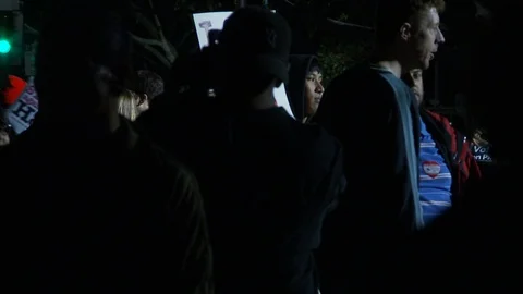 Protest Footage from No on Proposition 8 / No on Proposition Hate 2008 Stock Footage 109191545