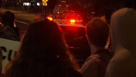 Protest Footage from No on Proposition 8 / No on Proposition Hate 2008 Stock Footage 109192115