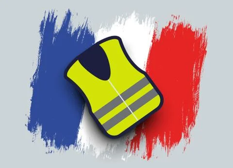 Protest in the France. Stock-Illustration