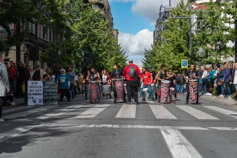Protest in Granada against corruption Stock Photos