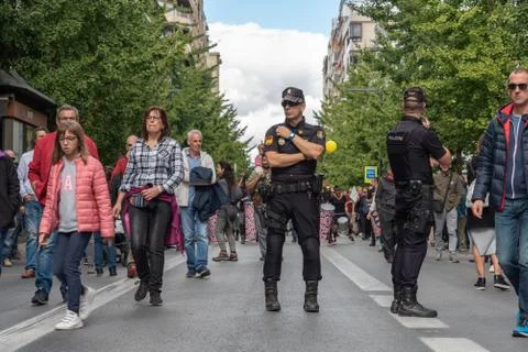 Protest in Granada against corruption Stock Photos