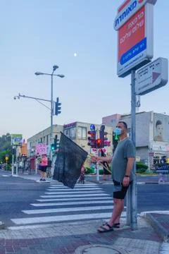 Protest in Haifa Stock Photos
